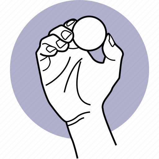 Hand, holding, object, small, ball, circle, circular icon - Download on Iconfinder