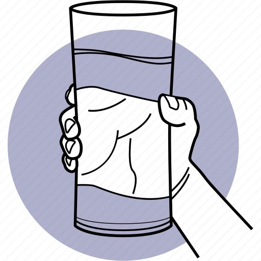 Hand, holding, water, cup, glass, drinking, drink icon - Download on Iconfinder