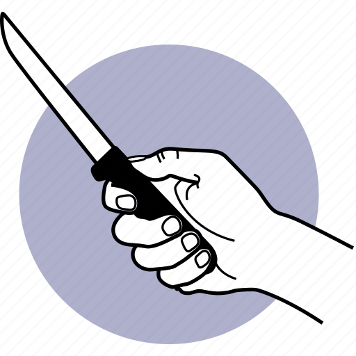 Knife, small, hand, holding, kitchen, utensil, sharp icon - Download on Iconfinder