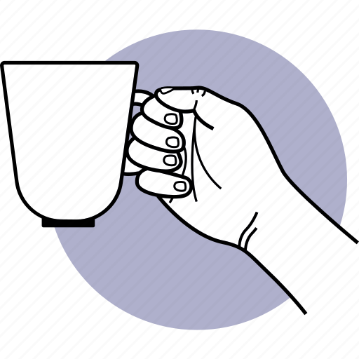 Cup, mug, drink, glass, hand, holding, beverage icon - Download on Iconfinder