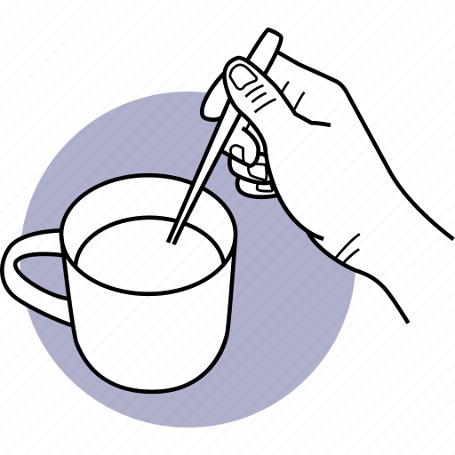 Coffee, drink, cup, stir, spoon, beverage, hot icon - Download on Iconfinder