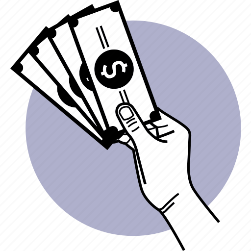 Money, hand, paper money, payment, cash, dollar, stack icon - Download on Iconfinder