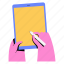 device, hand, mobile, pen, smartphone, tablet, write