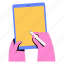 device, hand, mobile, pen, smartphone, tablet, write 