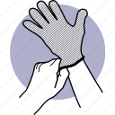 glove, gloves, hand, wearing, gardening, gardener