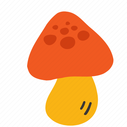 Mushroom, hand painted, vegetable, food icon - Download on Iconfinder