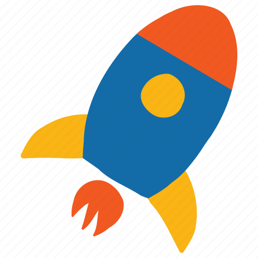 Rocket, hand painted, space, spaceship icon - Download on Iconfinder