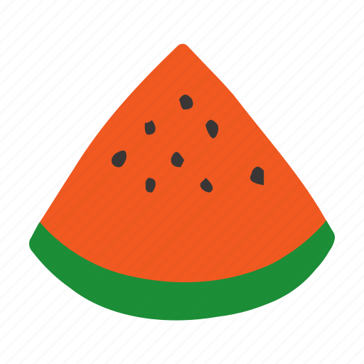 Watermelon, hand painted, fruit, food icon - Download on Iconfinder