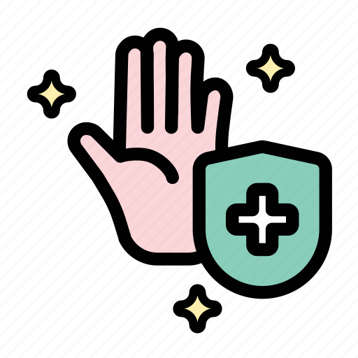 Clean, cleaning, hand, hand sanitary, sanitary, shield, wash icon - Download on Iconfinder