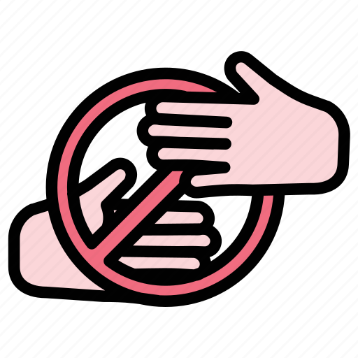 Clean, gesture, hand, hand sanitary, handshake, no handshake, sanitary icon - Download on Iconfinder