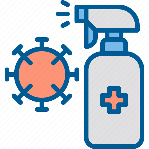Antiseptic, bottle, coronavirus, hand, healthcare, sanitizer, spray icon - Download on Iconfinder