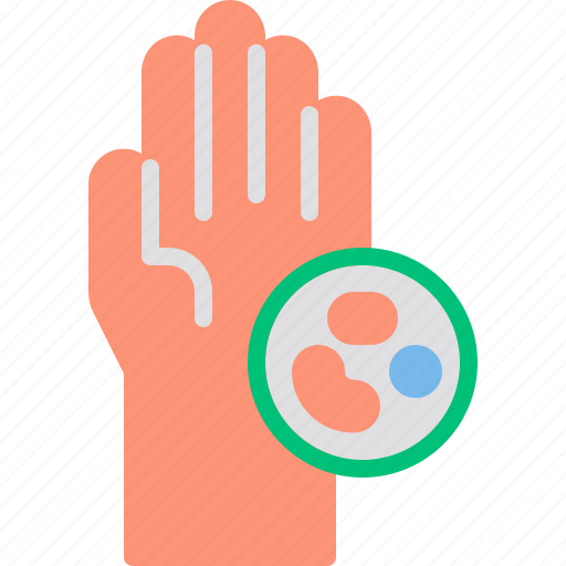 Bacteria, fingers, germ, hand, transmission, virus icon - Download on Iconfinder