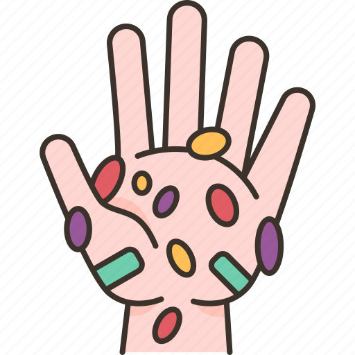 Hand, germs, microbes, bacteria, dirty icon - Download on Iconfinder