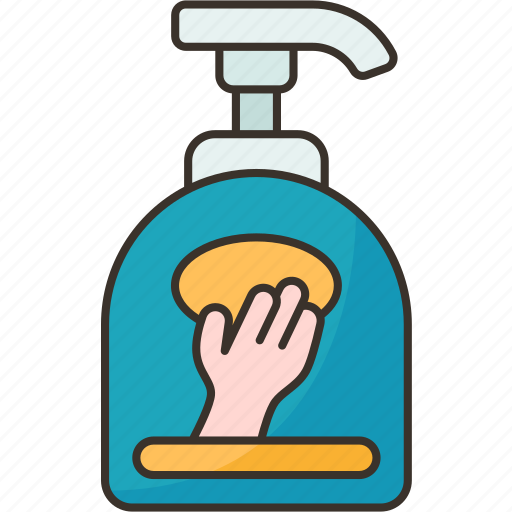 Soap, hand, liquid, washing, sanitizer icon - Download on Iconfinder