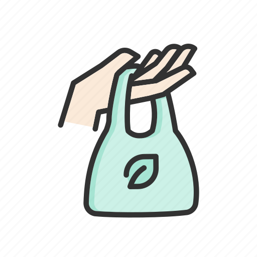 Bag, tote, cotton, shopping, hand, gesture, eco icon - Download on Iconfinder