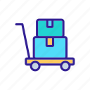 cargo, handcart, platform, things, transport, transportation, trolley