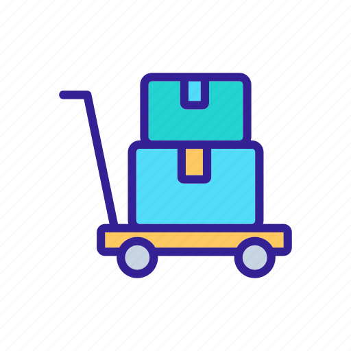 Cargo, handcart, platform, things, transport, transportation, trolley icon - Download on Iconfinder