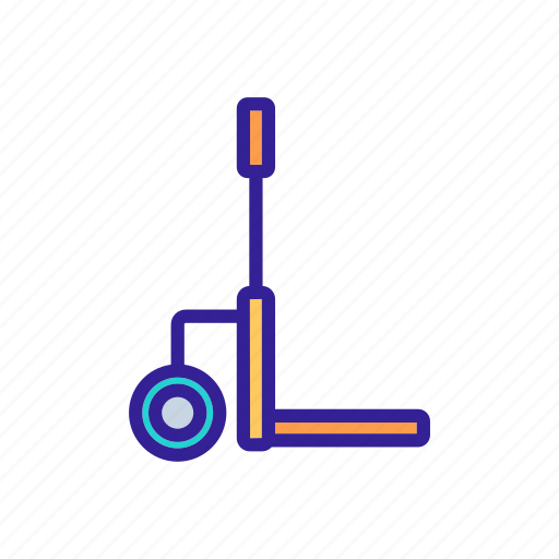 Cargo, handcart, handle, transport, trolley, wheeled icon - Download on Iconfinder