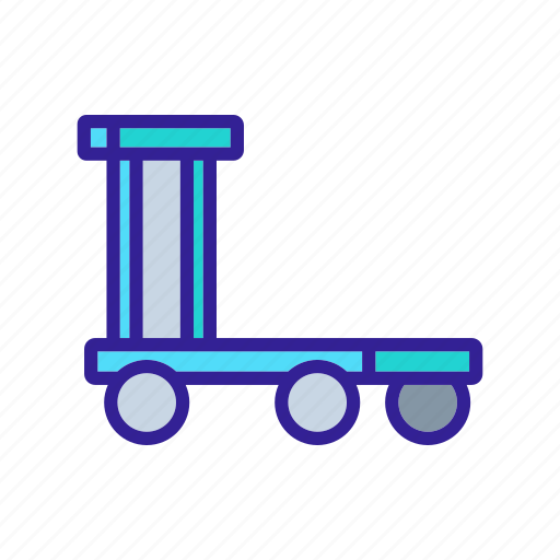 Cargo, handcart, overall, platform, transport, trolley, wheel icon - Download on Iconfinder