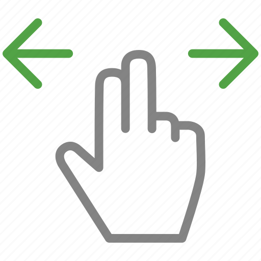 Arrow, darg, finger, hand, sides, two icon - Download on Iconfinder