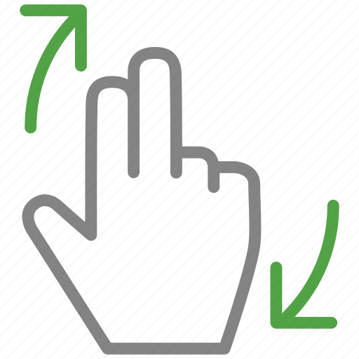 Arrow, finger, hand, rotate icon - Download on Iconfinder