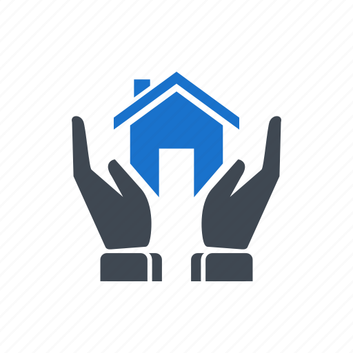 Hand, home, loan, building, house icon - Download on Iconfinder