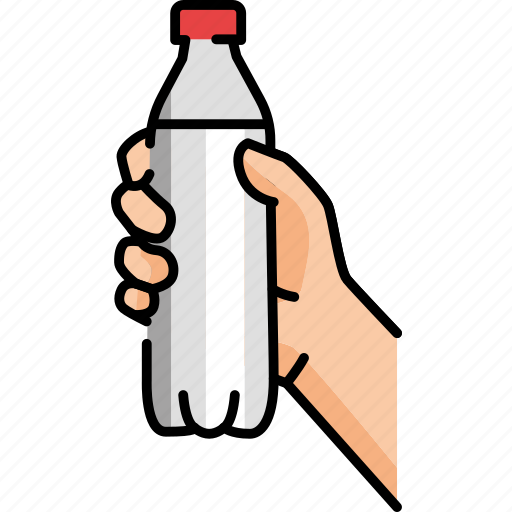 Hand, holding, bottle, water icon - Download on Iconfinder