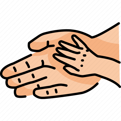 Hand, holding, child icon - Download on Iconfinder