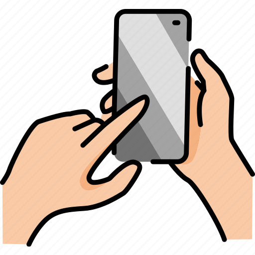 Hands, holding, phone icon - Download on Iconfinder