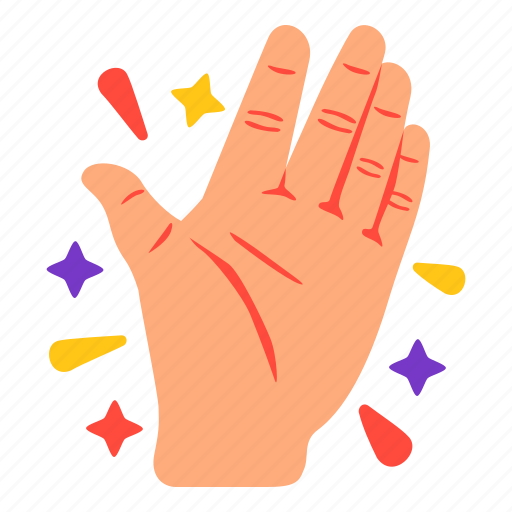 Palm, hands, hand, gesture, stickers, sticker sticker - Download on Iconfinder