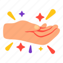 receive, hand, hands, gesture, stickers, sticker
