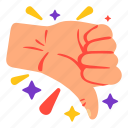 thumbs, down, hands, hand, gesture, stickers, sticker