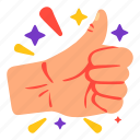 thumbs, up, hands, hand, gesture, stickers, sticker