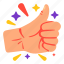 thumbs, up, hands, hand, gesture, stickers, sticker 