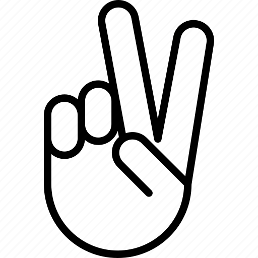 Peace, sign, finger, freedom, gesture, hand, isolated icon - Download on Iconfinder