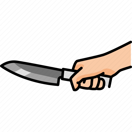 Hand, holding, knife icon - Download on Iconfinder