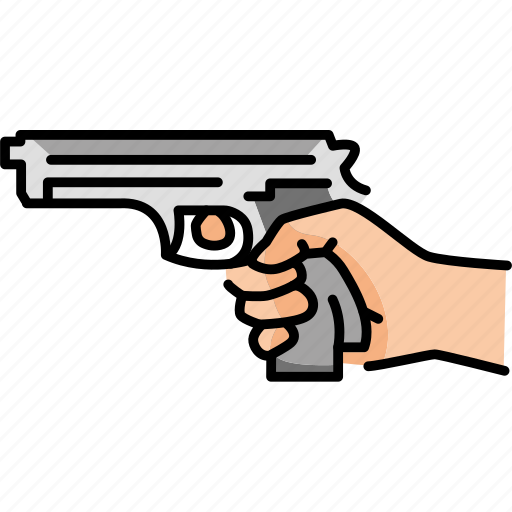 Hand, holding, gun icon - Download on Iconfinder