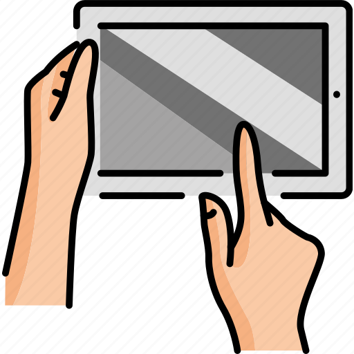 Hands, holding, digital, tablet icon - Download on Iconfinder