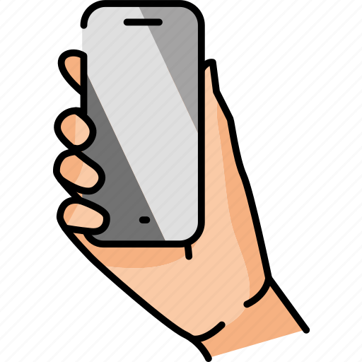 Hands, holding, phone, device icon - Download on Iconfinder