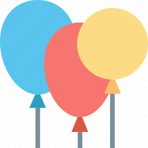 Balloons, birthday, celebration, children, decoration, festival, party icon - Download on Iconfinder