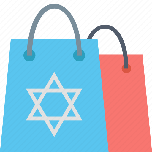 Bag, gift, hanukkah, israel, jewish, shopping, star icon - Download on Iconfinder