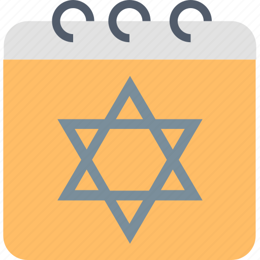 Hanukkah, calendar, celebration, david, jewish, mogen, tradition icon - Download on Iconfinder