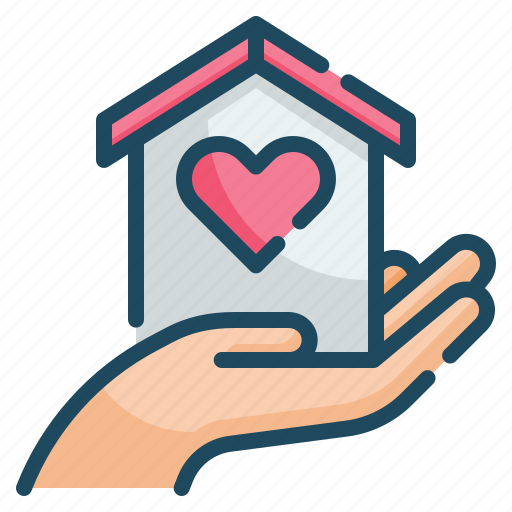 Home, love, house, hand, affordable icon - Download on Iconfinder