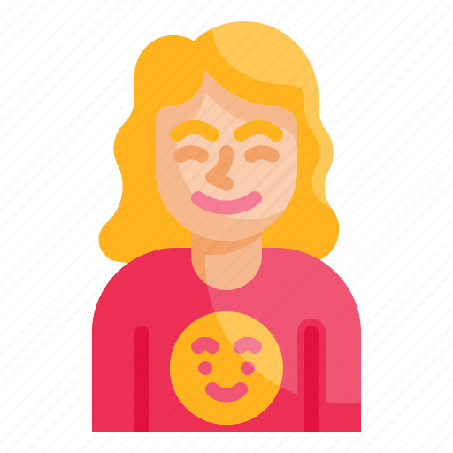 Happiness, woman, happy, smiley, avatar icon - Download on Iconfinder