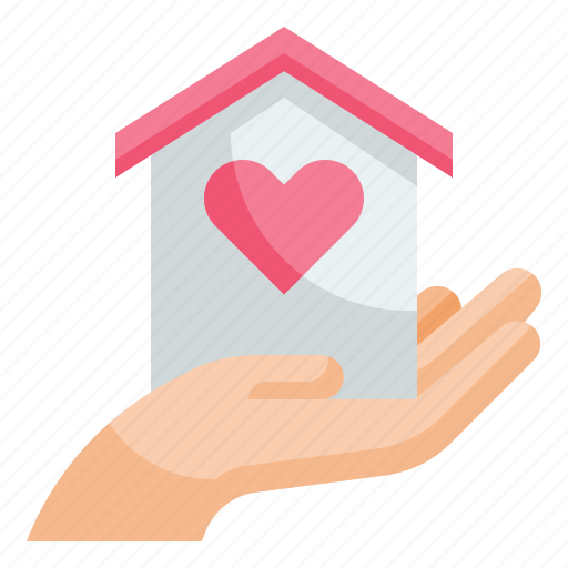 Home, love, house, hand, affordable icon - Download on Iconfinder