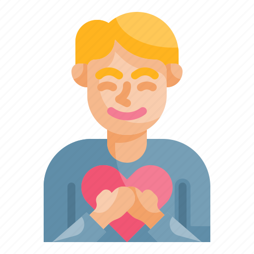 Selfcare, love, forgiveness, avatar, man icon - Download on Iconfinder