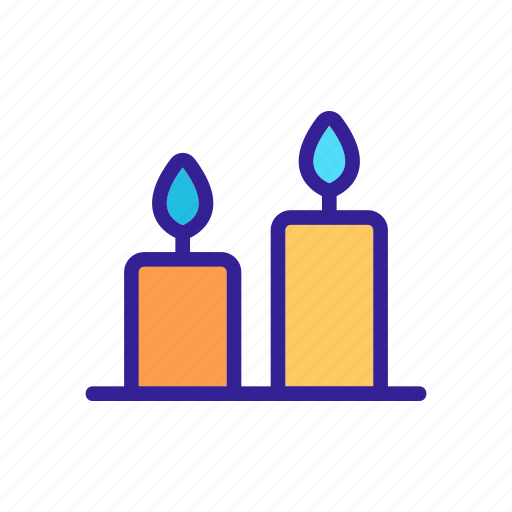 Burn, candle, candlelight, church, easter, flame, wax icon - Download on Iconfinder