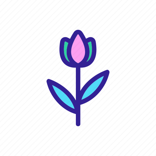 Contour, easter, element, floral, flower, leaf, pattern icon - Download on Iconfinder