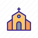 architecture, church, contour, easter, house, silhouette 