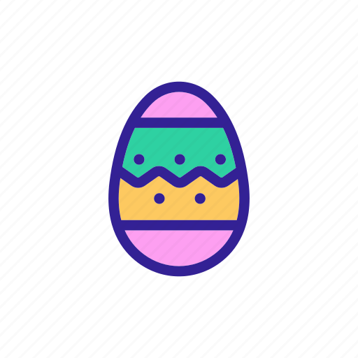 Celebration, contour, decoration, easter, egg icon - Download on Iconfinder